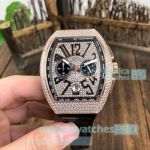 Copy Franck Muller Vanguard Yachting V45 Rose Gold Diamond Watch